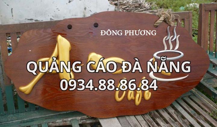 Bảng Hiệu Gỗ Cafe Chữ Thư pháp