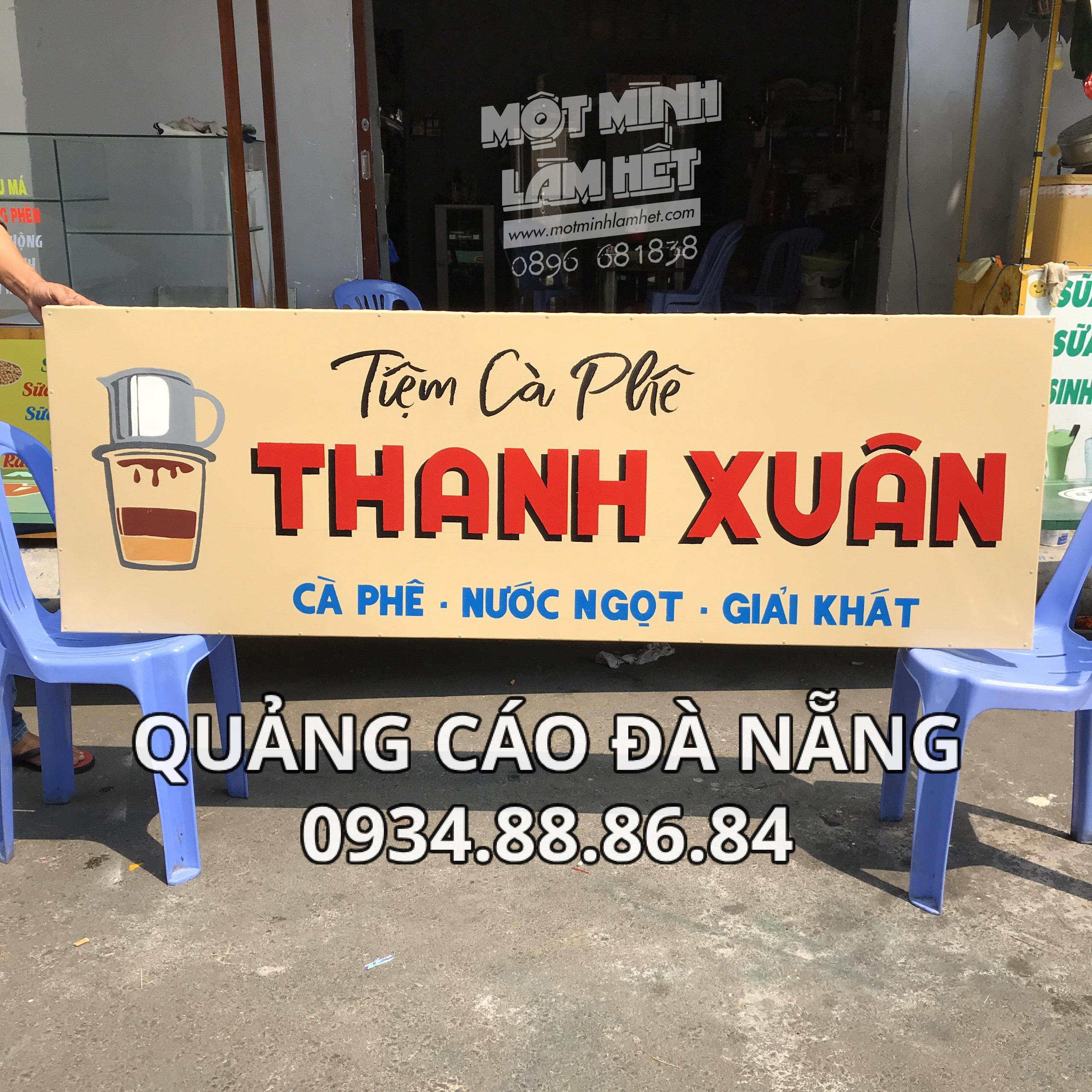 Bảng Hiệu Coffe Vẽ Tay Phong Cách Cỏ Xưa