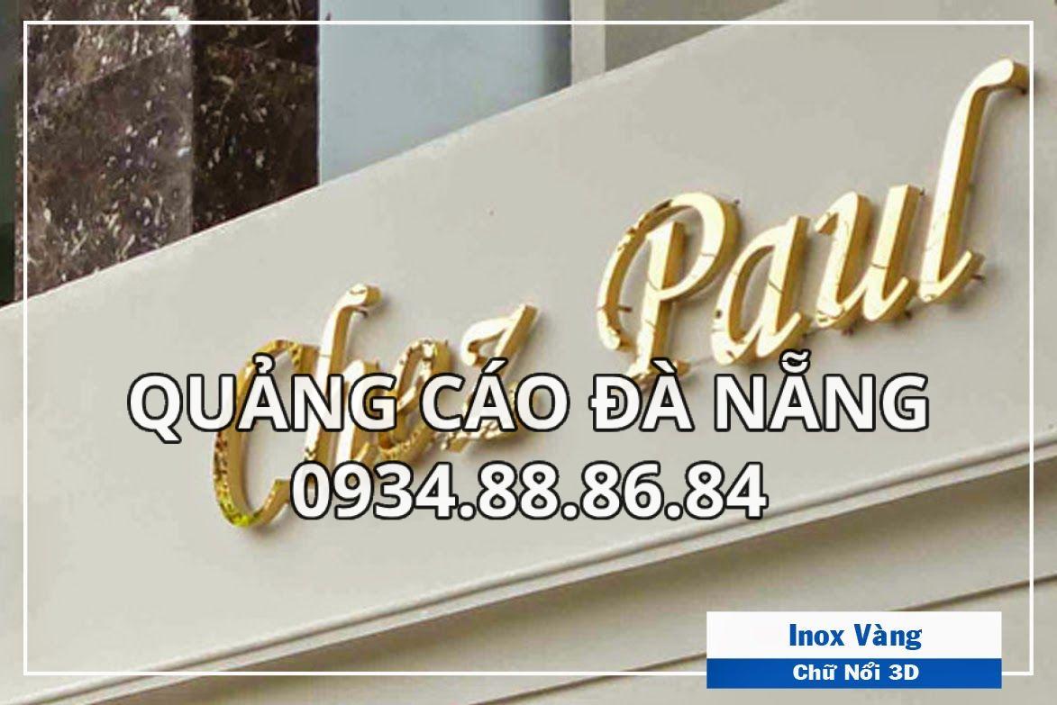 Bảng hiệu chữ nổi mica , alu đồng ,inox